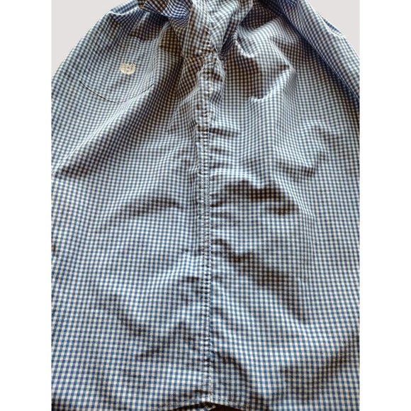 Chaps Shirt Mens XL Button Down Short Sleeve Checkered Coastal Summer - Picture 14 of 16